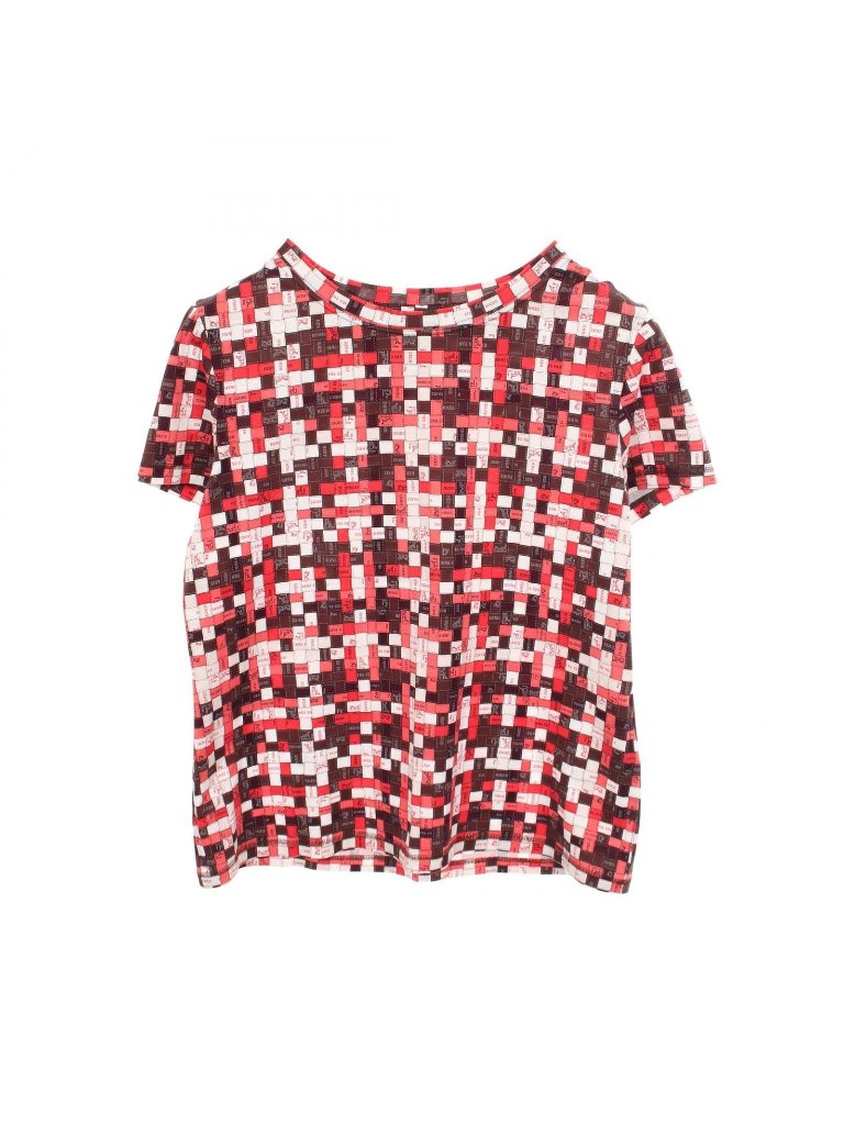 Hermes Short Sleeve T-Shirt Bolduc Au Carre Cotton